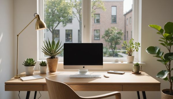 Le bureau minimaliste booste la concentration