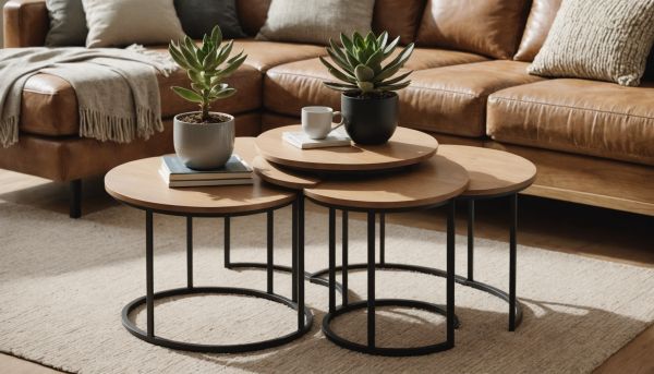 Les tables basses gigognes pour petits espaces