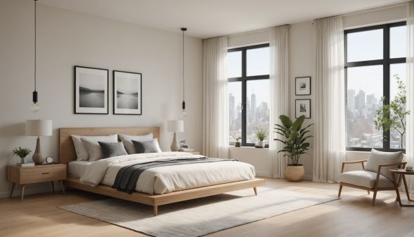 Une chambre parentale lumineuse et épurée